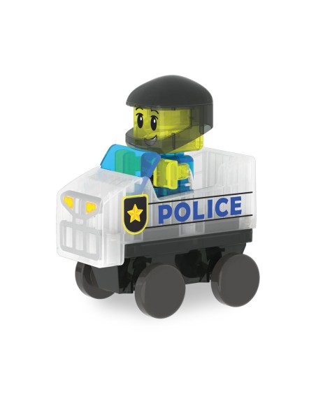 Set de Construcción Magna-Tiles Police Patrol 20 piezas