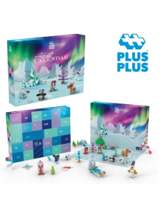 Plus-Plus Mini Calendario de Adviento 600 piezas - Aurora Boreal