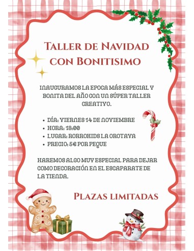 Taller de manualidades navideñas