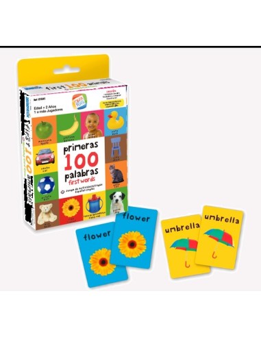 Juego de tarjetas bilingües mis primeras 100 palabras