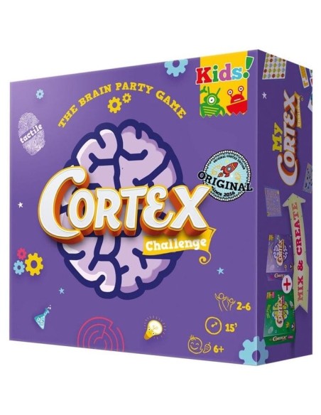 Juegos de mesa para todos Cortex Challenge Kids 1 lila - Juego de cartas de habilidad mental y concentración