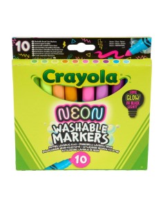 Crayola 10 Rotuladores Maxi Punta Efecto Neón 2