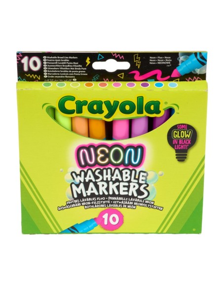 Crayola 10 Rotuladores Maxi Punta Efecto Neón