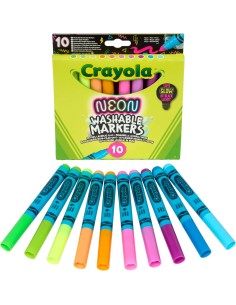Crayola 10 Rotuladores Maxi Punta Efecto Neón