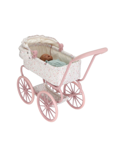Carrito de muñeca metal flores Little Dutch 2