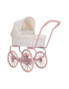 Carrito de muñeca metal flores Little Dutch