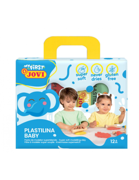 Baby Estuche 4 plastilina 38 g colores surtidos