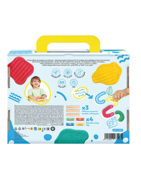 Mi primer kit de modelaje con rodillos de madera