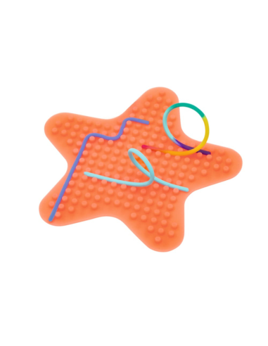 Estrella sensorial Happy Day con cordones de silicona