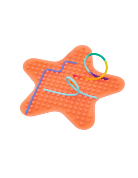 Estrella sensorial Happy Day con cordones de silicona