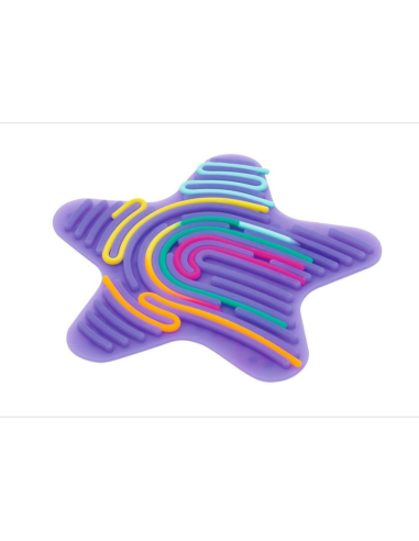 Estrella sensorial Happy Day con cordones de silicona