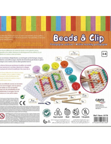Beads & Clip - juego de clasificación y motricidad