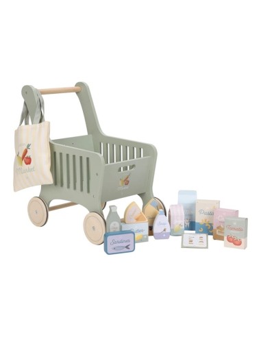 Carrito de Compra Madera Little Dutch