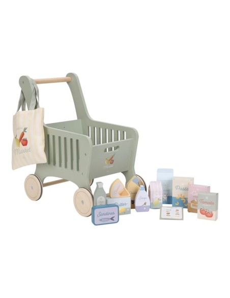 Carrito de Compra Madera Little Dutch