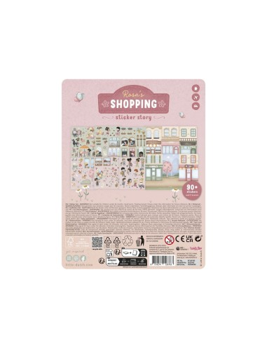 Libro de Pegatinas Reutilizables Rosa y sus Amigos Little Dutch