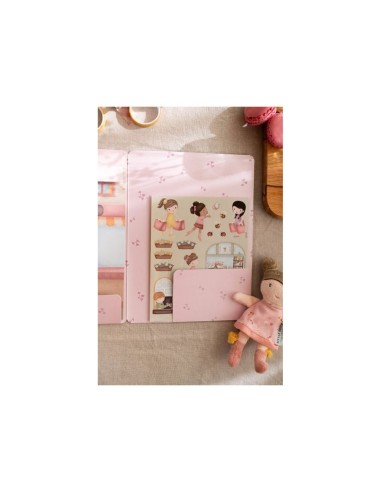 Libro de Pegatinas Reutilizables Rosa y sus Amigos Little Dutch