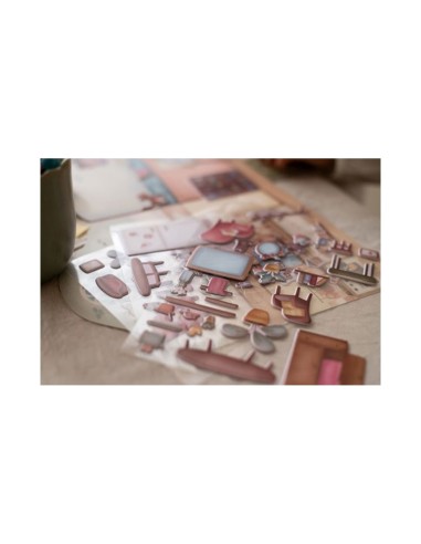 Pegatinas Reutilizables House Rosa Little Dutch