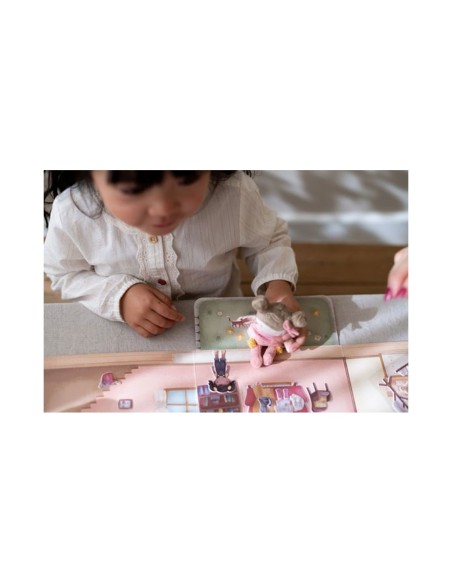 Pegatinas Reutilizables House Rosa Little Dutch