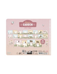 Libro Mágico para Colorear Jardín de Rosa y sus Amigos Little Dutch 2
