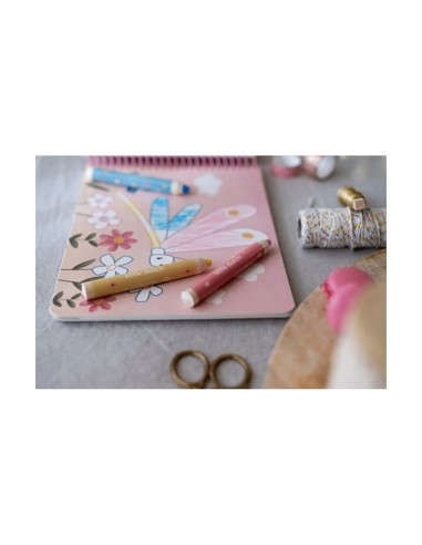 Libro Mágico para Colorear Jardín de Rosa y sus Amigos Little Dutch