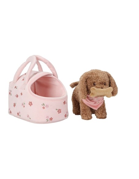 Perrito de Peluche Jackie con Bolsa de Transporte Little Dutch