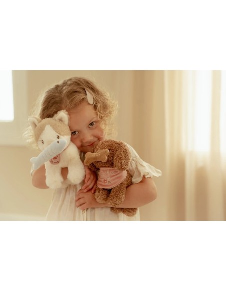 Perrito de Peluche Jackie con Bolsa de Transporte Little Dutch