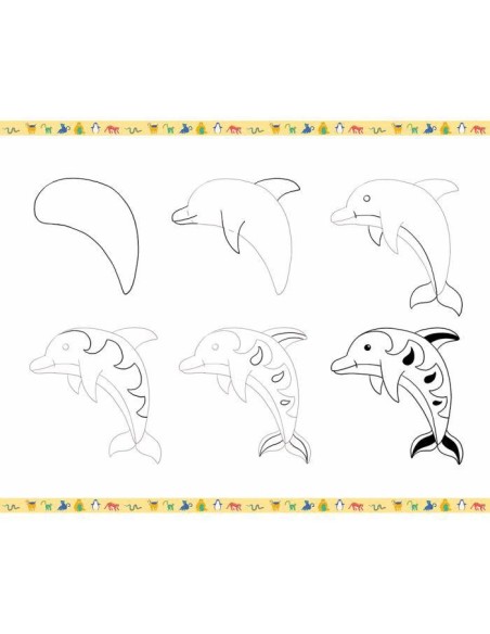 Step by step draw. - 20 modelos animales