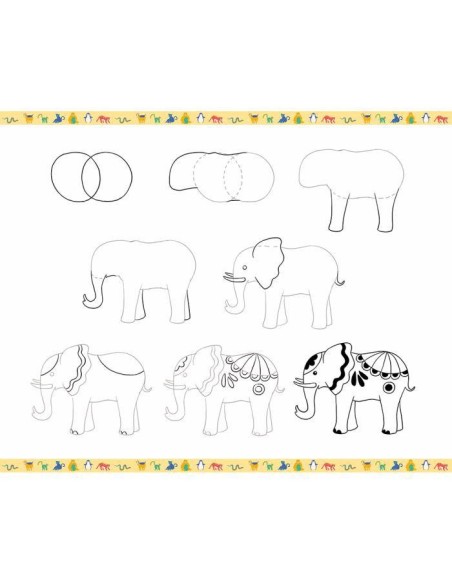 Step by step draw. - 20 modelos animales