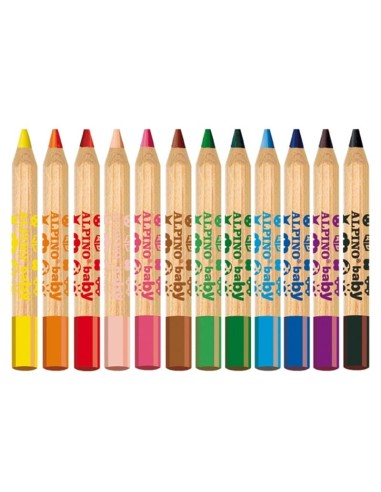 copia de Estuche 12 lápices de colores para bebés Alpino