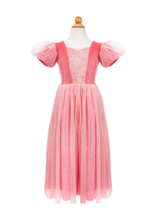 Vestido de princesa sorbete rosado