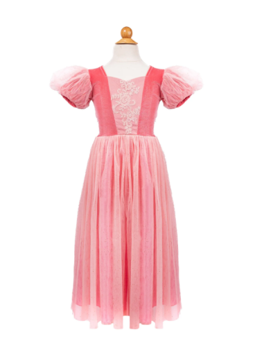 Vestido de princesa sorbete rosado