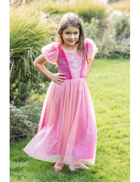 Vestido de princesa sorbete rosado