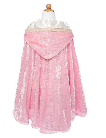 Capa de princesa rosa de lujo