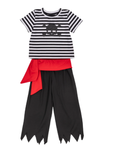 Chaqueta pirata con pantalón y fajín