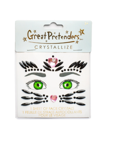 Lámina de cristal con cara de gato negro