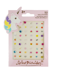 Hoja de pegatinas para uñas de unicornio