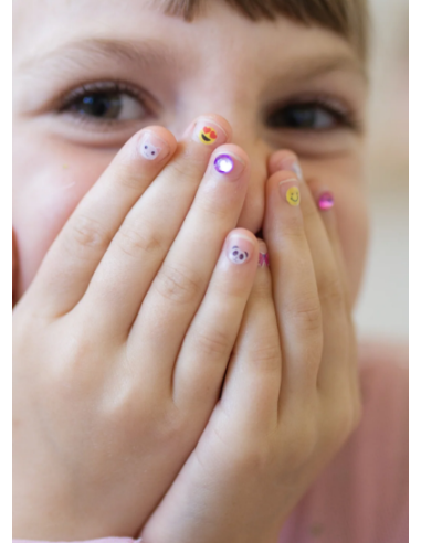 Hoja de pegatinas para uñas de unicornio