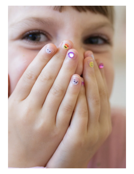 Hoja de pegatinas para uñas de unicornio