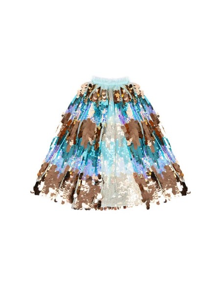 Capa de lentejuelas azul de la Quinta Avenida 4/6