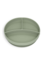 Plato con divisiones y ventosa Verde