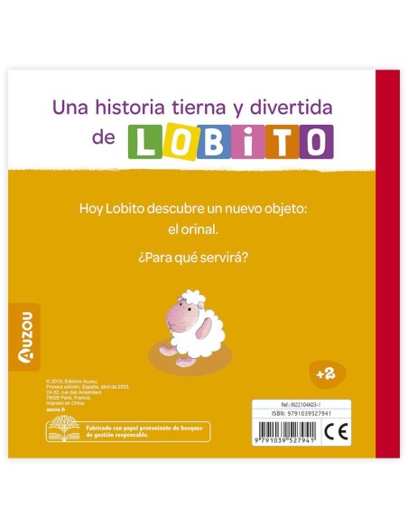 Lobito usa el orinal