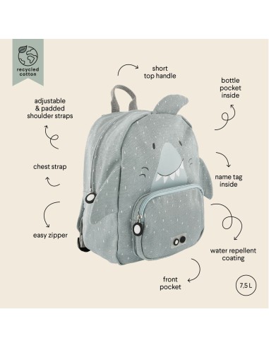 Mochila Trixie Mr. Shark
