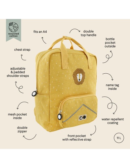 Mochila Trixie grande - Mr. Lion