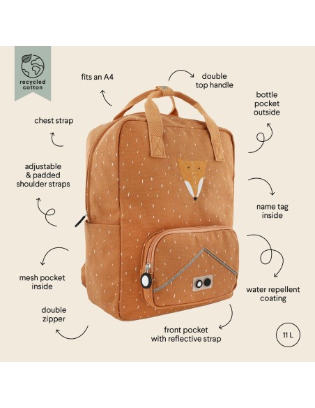 Mochila Trixie grande - Mr. Fox