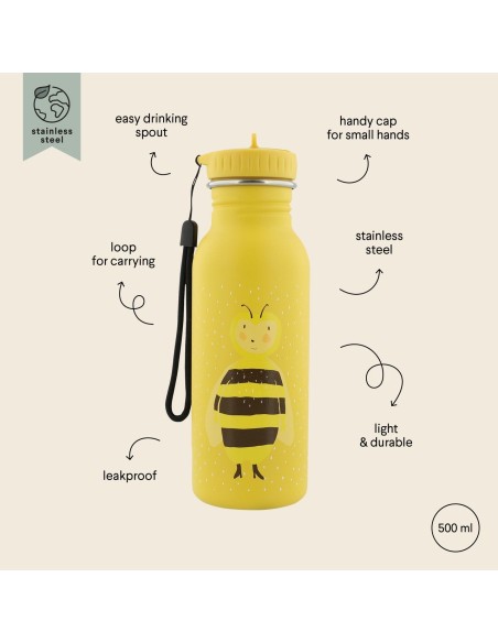 Botella Acero Trixie Abeja 500ml