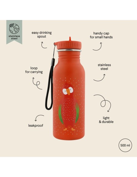 Botella Acero Trixie Parrot 500ml