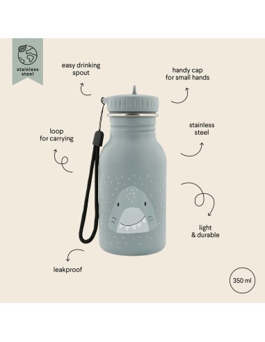 Botella Acero Trixie Shark 350ml