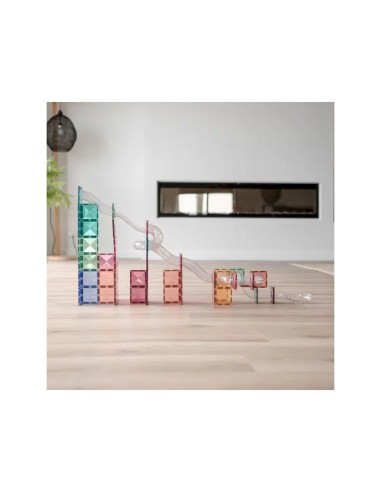 Pack Connetix Ball Run Tobogán 80 piezas