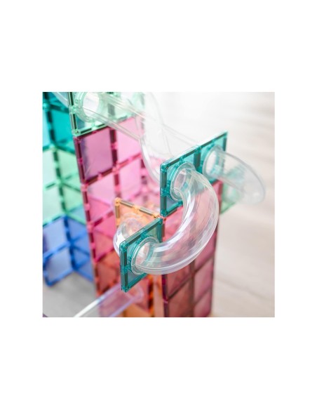 Pack Connetix Ball Run Tobogán 80 piezas