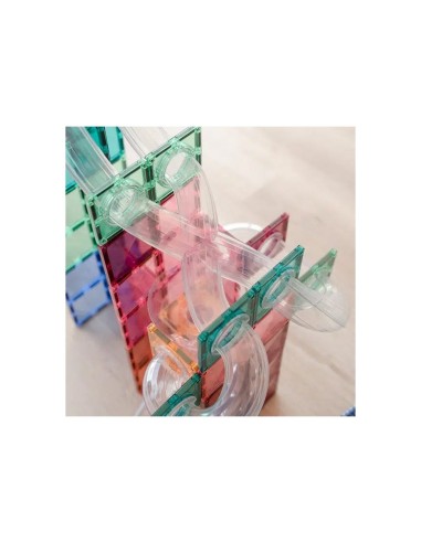 Pack Connetix Ball Run Tobogán 80 piezas